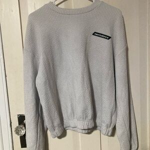 New Balance White Textured Apparel